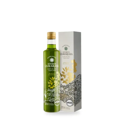 AOVE recién hecho Señorío D Camarasa 500 ml con estuche