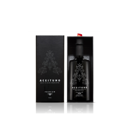botella aceituno 500ml con estuche