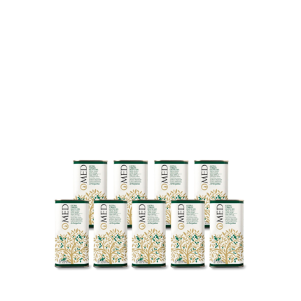 O-Med Arbequina Lata. Caja De 9 Latas De 1L.
