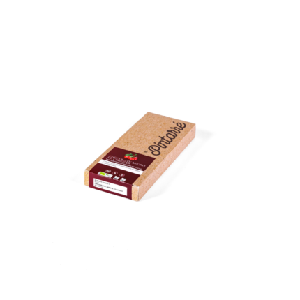Chocolate negro 75% de cerezas con aceite de oliva virgen extra y miel bio