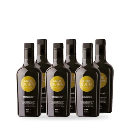 Melgarejo Premium Arbequina. Caja de 6 botellas de 500 ml.