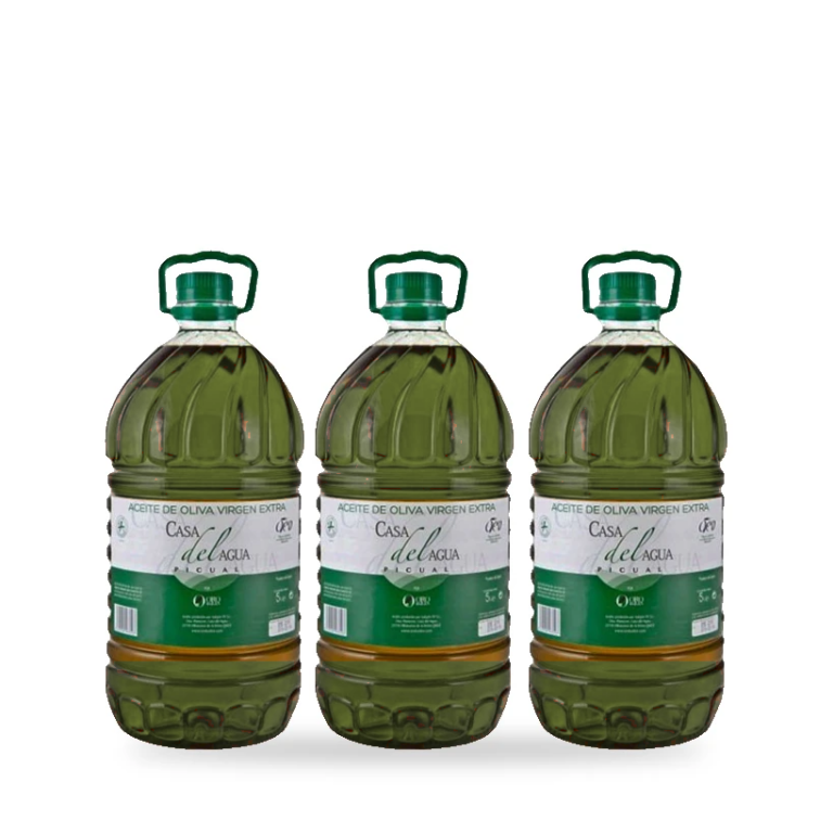 Pack 3 Garrafas AOVE de aceite Casa del Agua 5 L
