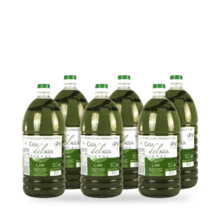 Casa Del Agua Oro Bailén Aceite Oliva Virgen Extra. Caja de 6 garrafas de 2 litros