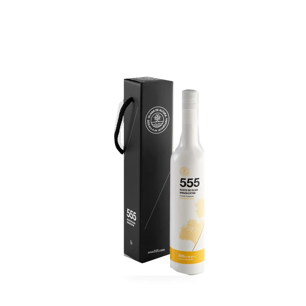 Terraverne 555 Arbequina 500 ml, Bottle with gift box
